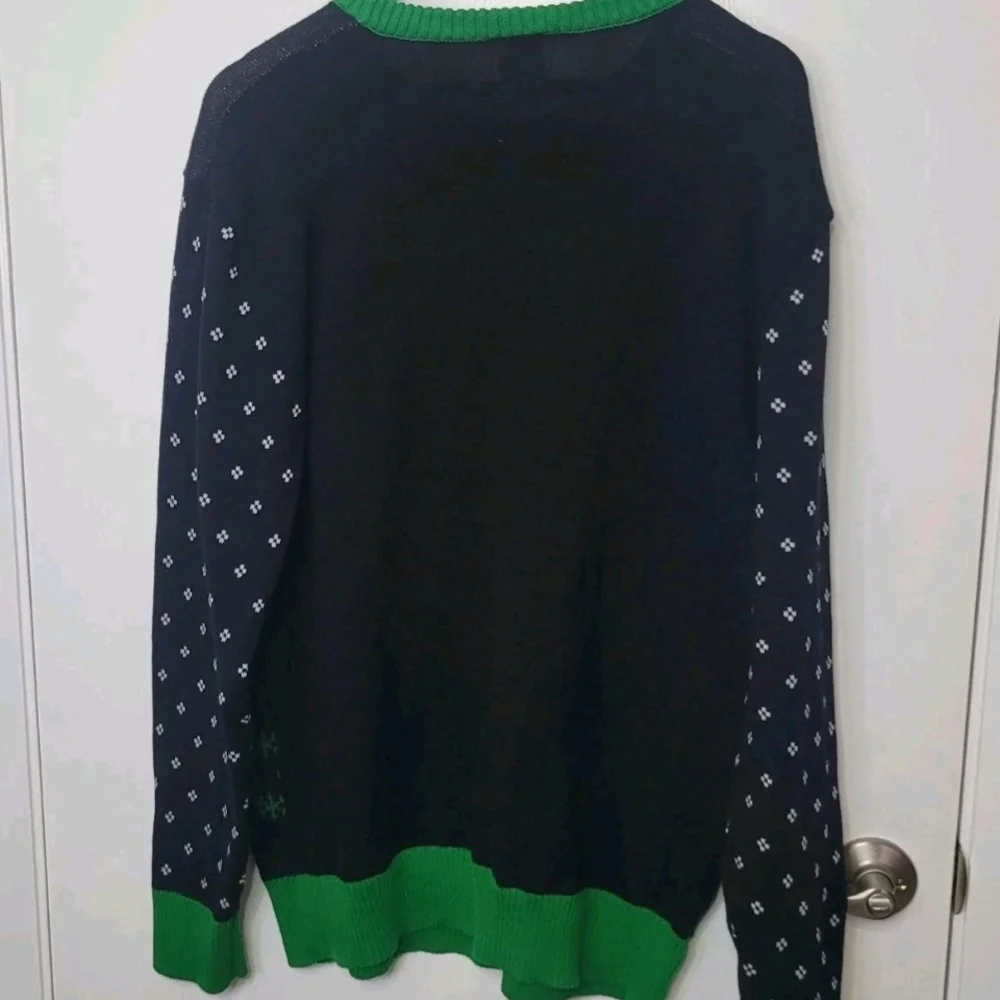 Star Wars Darth Vader Black Green Crewneck Christmas Ugly Sweater Festive